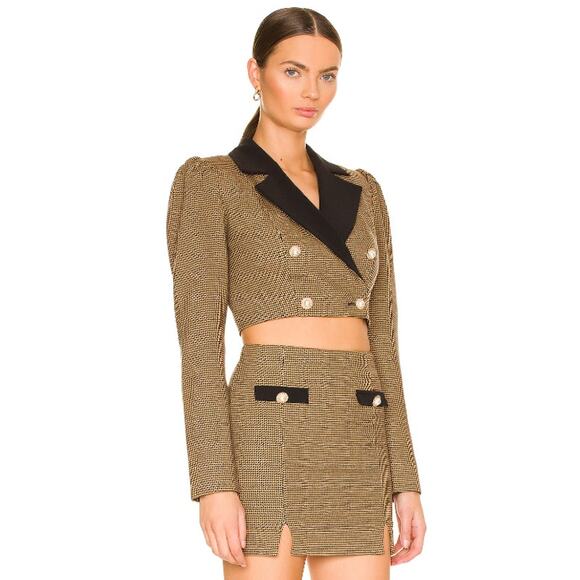 Majorelle Ariana Blazer in Black & Copper - Picture 2 of 11